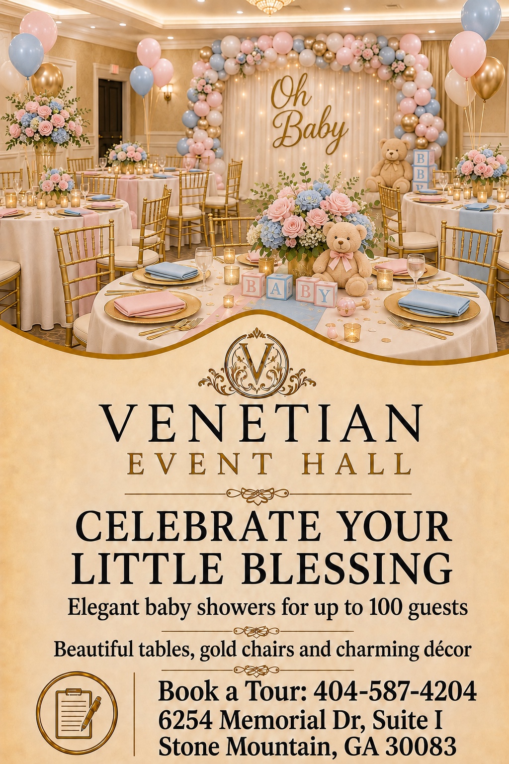 Baby Showers at Venetian Event Hall